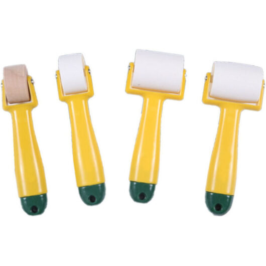 4-Piece Plastering Roller Set, Hand Pressure Roller, Plastic Rollers, for Wallpaper, Sewing, and Decorative Tools