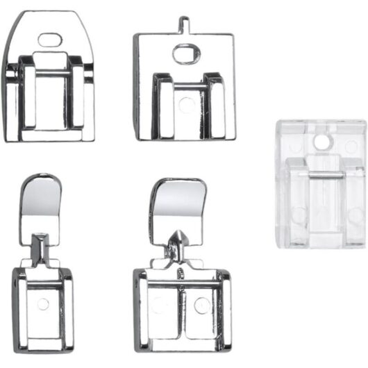5-Piece Zipper Presser Feet for Sewing Machines, Invisible Zipper Presser Foot, Compatible with Brother, Singer, and Janome Home Sewing Machines