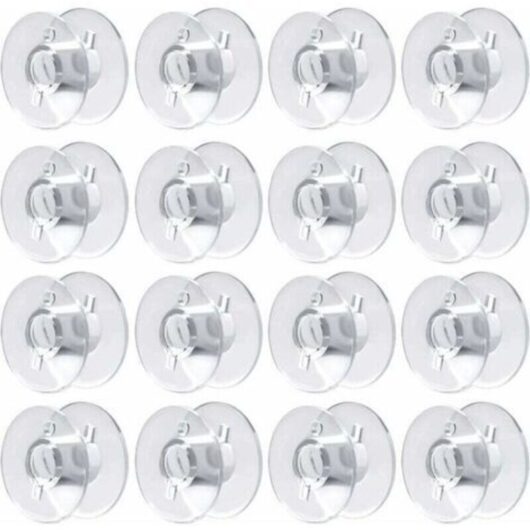 60 Pcs Sewing Machine Bobbins, Plastic Bobbins for Sewing Machine, Sewing Machine Bobbins for Brother Singer Kenmore Janome Most Sewing Machines