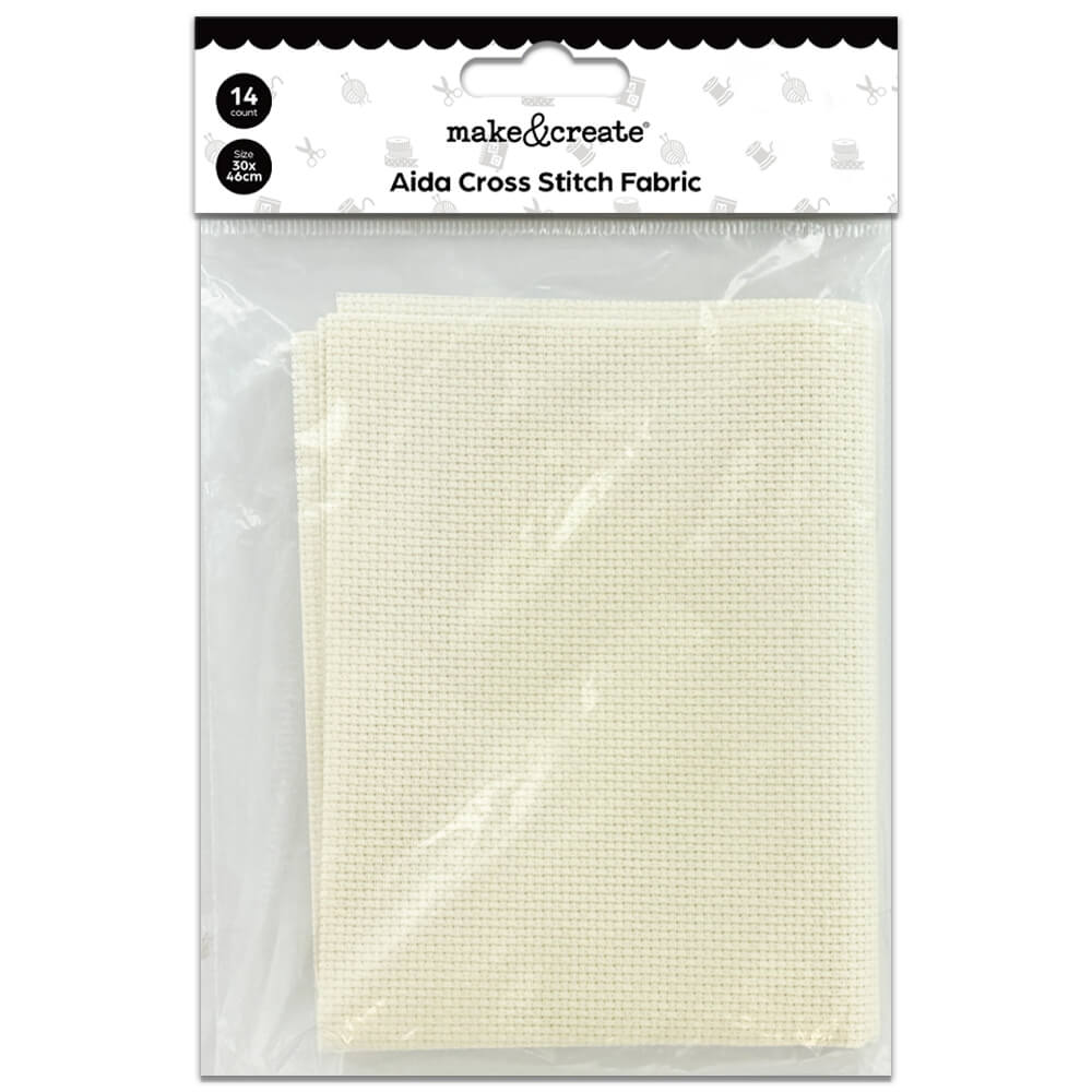 Aida Cross Stitch Fabric: Natural