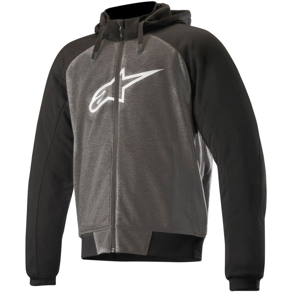 Alpinestars Chrome Sport Motorcycle Hoodie - Anthracite Black White / UK/US 36-38" | EU 46 / 48 | S