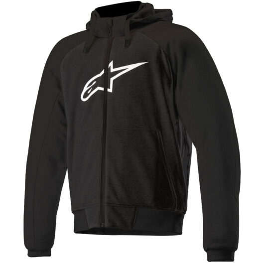 Alpinestars Chrome Sport Motorcycle Hoodie - Melange Black / UK/US 36-38" | EU 46 / 48 | S