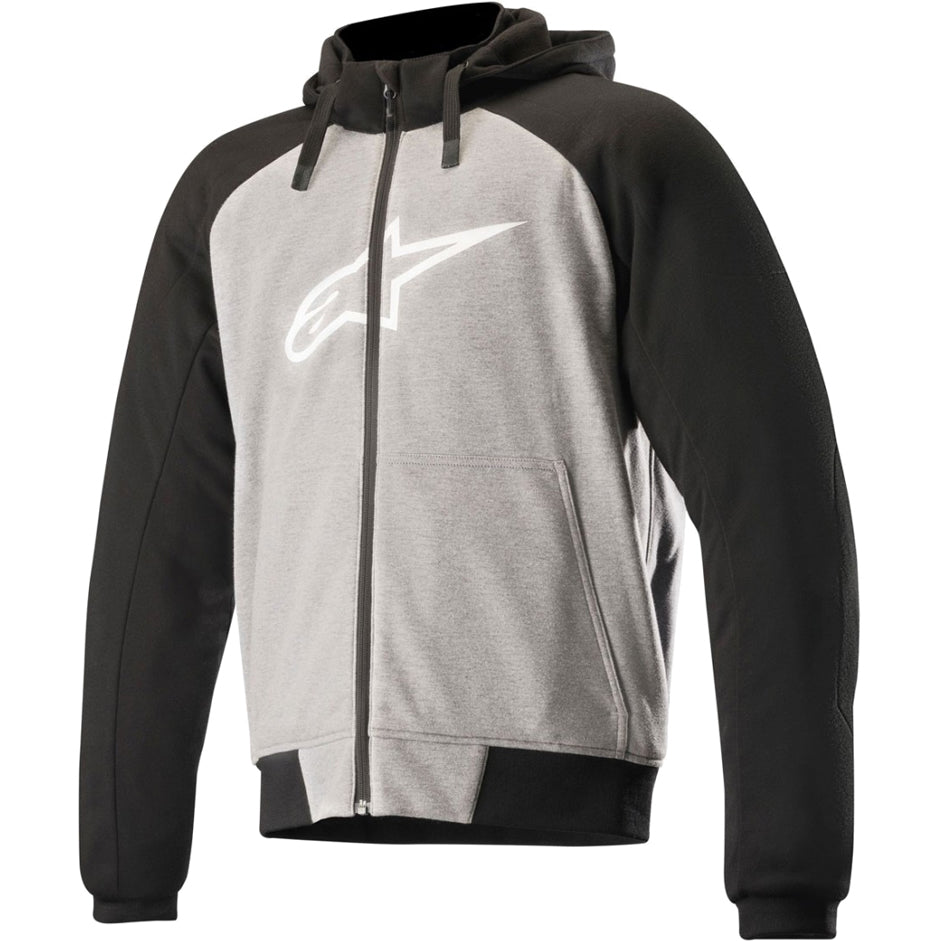 Alpinestars Chrome Sport Motorcycle Hoodie - Melange Grey Black / UK/US 36-38" | EU 46 / 48 | S