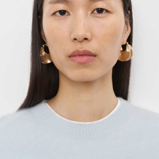 Autograph Wool Rich Brushed Knitted Top with Cashmere Ice Blue