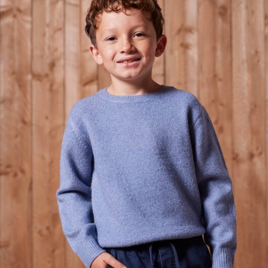 BASICS Top in Lightweight Jersey Knit, for Boys marl blue