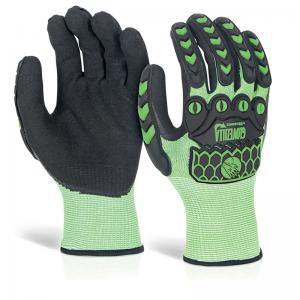 Beeswift Glovezilla Nitrile Palm Coated High Visibility Gloves 1Pr
