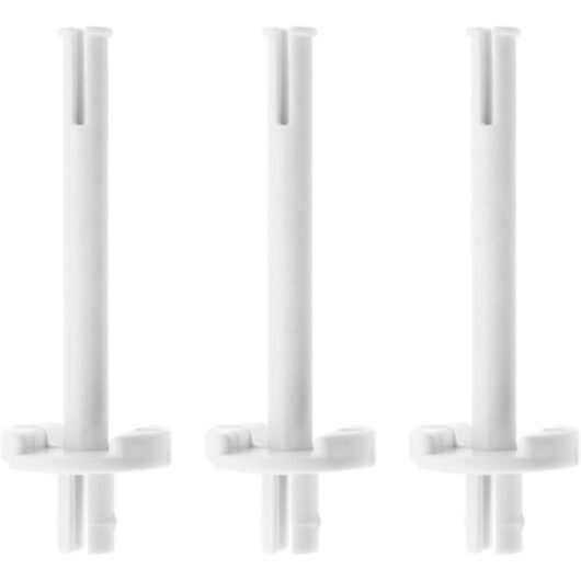 CCYKXA Pieces Bobbin Pins for Sewing Machine, White Plastic Bobbin Holder, 6 cm, Shuttle Frame Accessories, Replacement Parts for Sewing Machines