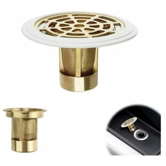 Copper Odor-Proof Shower Plug for 27-55mm Hole Diameter - Say goodbye to unpleasant odors in your bathroom with this innovative drain
