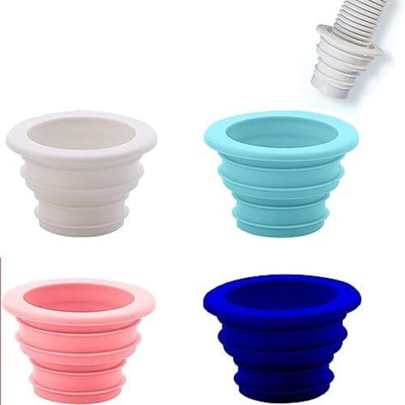 Deodorizing Drain Pipe Seal, Pipe Sealing Plug, Drain Pipe Sealing Plug, Sewer Pipe Sealing Gasket, Deodorizing Sealing Plug, 4 Pieces