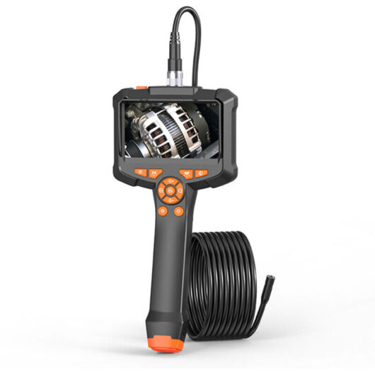 Endoscopic Camera, 4.3'' IPS Screen 1080P HD Inspection Camera with 8 LED Lights, Endoscope Camera, IP67 Waterproof, 16.5 Feet Semi-Rigid Cable