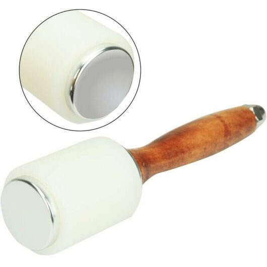 Eting - Leather Hammer Leather Goods, Cowhide Leather Mallet Sew diy Wooden Mallet Leather Goods with Wood Handle, Leather Carving Hammer