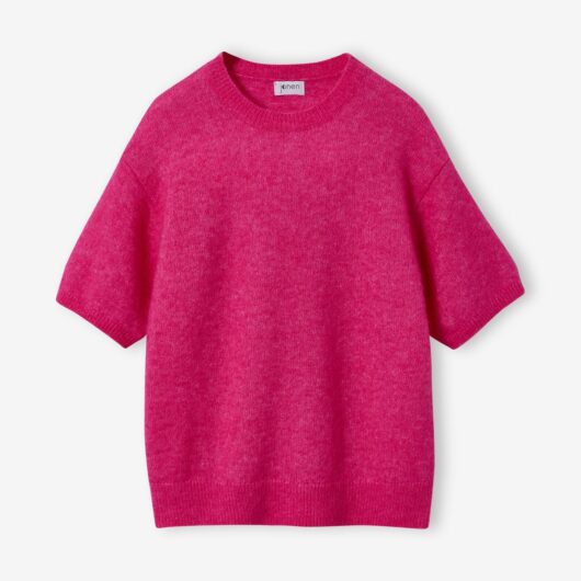 Girl's short-sleeved jumper JONEN rose