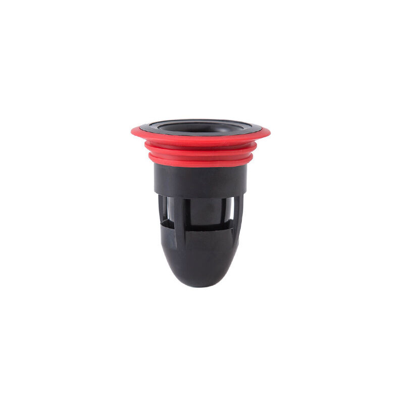 Gotrays - Kitchen Bathroom Shower Floor Drain Backflow Preventer Sewer Odor Stopper (Black)