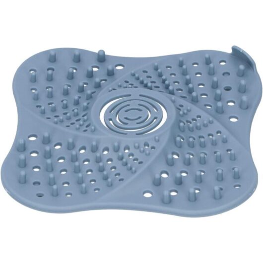Hair Catcher, Bathroom Drain Covers Floor Drain Cover Anti-Clog Stopper Sink Sewer Filter Blue