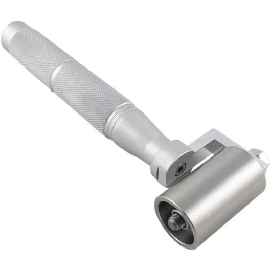 Hand pressure roller, flat stainless steel sewing roller for wallpaper edge sealing (40 mm)