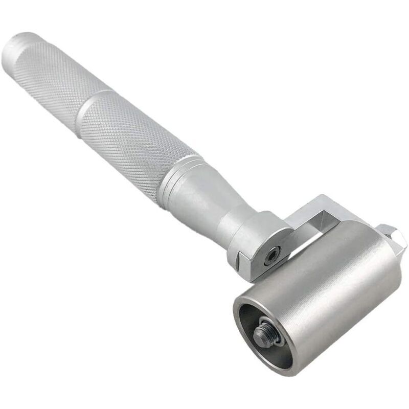 Hand pressure roller, flat stainless steel sewing roller for wallpaper edge sealing (40 mm)
