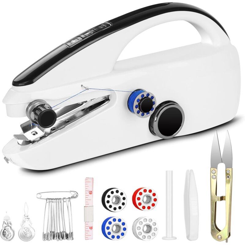 Handheld Sewing Machine for Beginners, Mini Dual Speed Sewing Machine for Fast Sewing, Portable Sewing Machine for Various Fabrics, Ideal for diy,