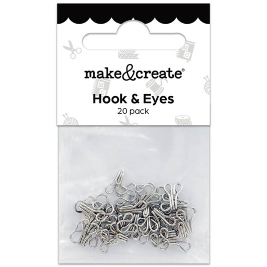 Hook & Eyes: Pack of 20
