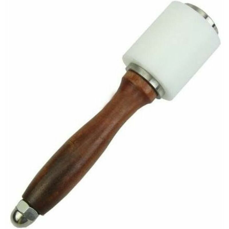 Hoopzi - Hammer Mallet Nylon Leather Goods Sculpting Cowhide Leather Sewing Tools For Leather Embossing Modeling Leather Goods with Wood Handle