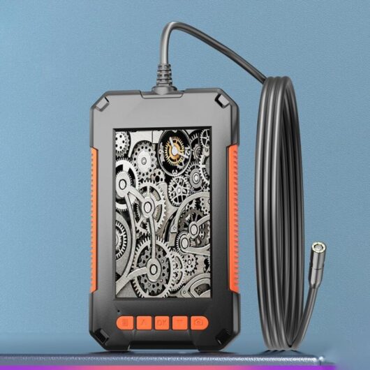 Illuminated Endoscope Camera, 4.3 inch ips Screen Endoscope Inspection Camera with 8mm hd Endoscope, Sewer Borescope, for Home and Industry, 10m Cable