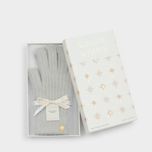 Katie Loxton Knitted Gloves Grey