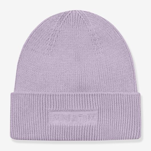 Knitted beanie for children MATBOJE MINI A TURE lilac