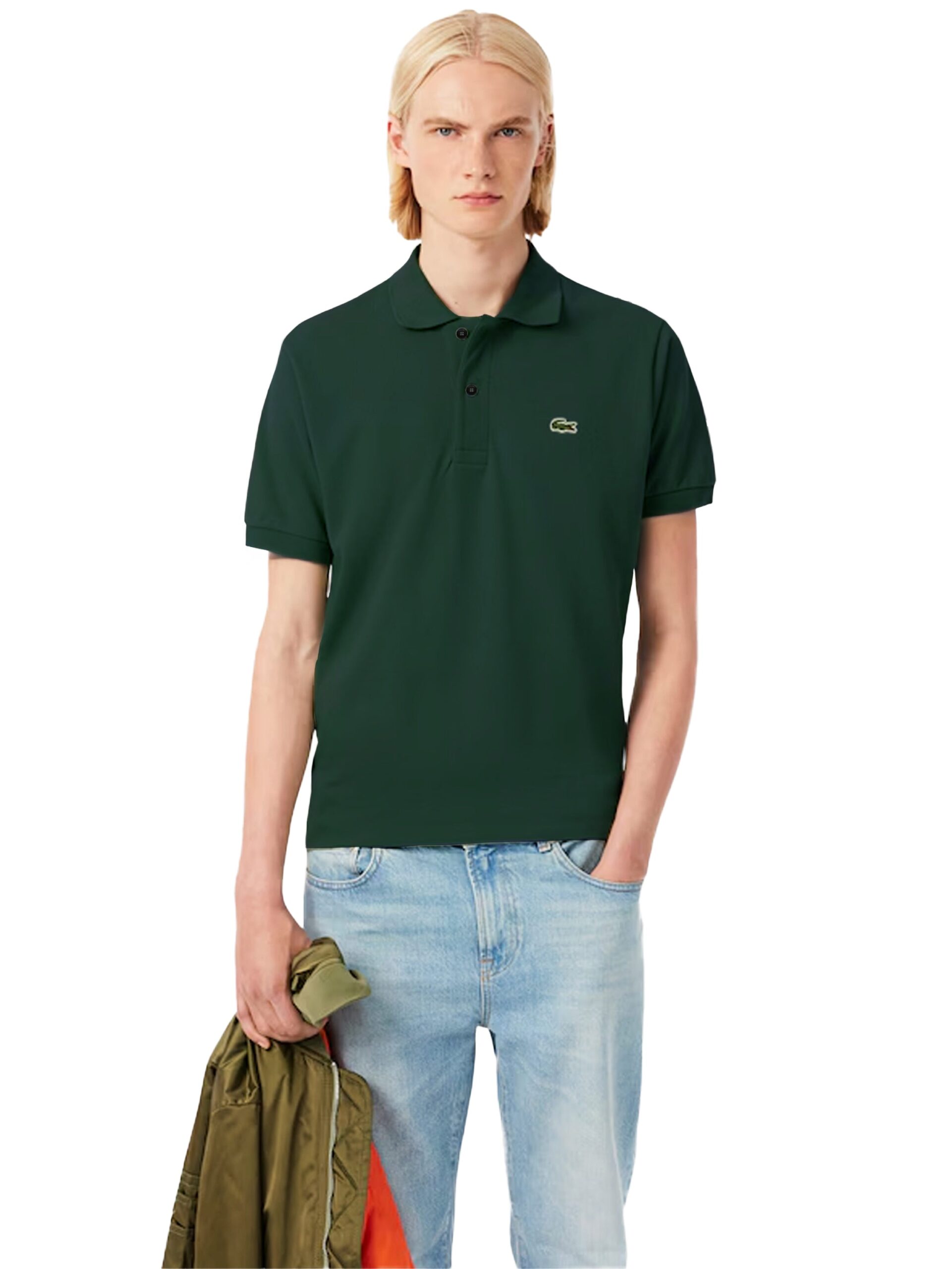 Lacoste | Mens Cotton Polo Shirt - Green / XS