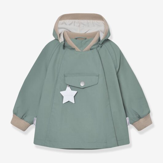 MATWAI Mid-Season Jacket for Baby Girls, MINI A TURE sage green