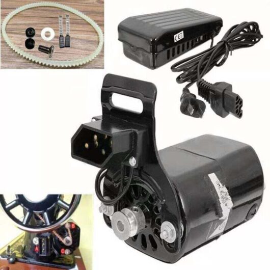 Never used] Sewing machine motor, foot pedal, vintage sewing machine universe pedal, 180W sewing motor spare parts with foot pedal, low noise and