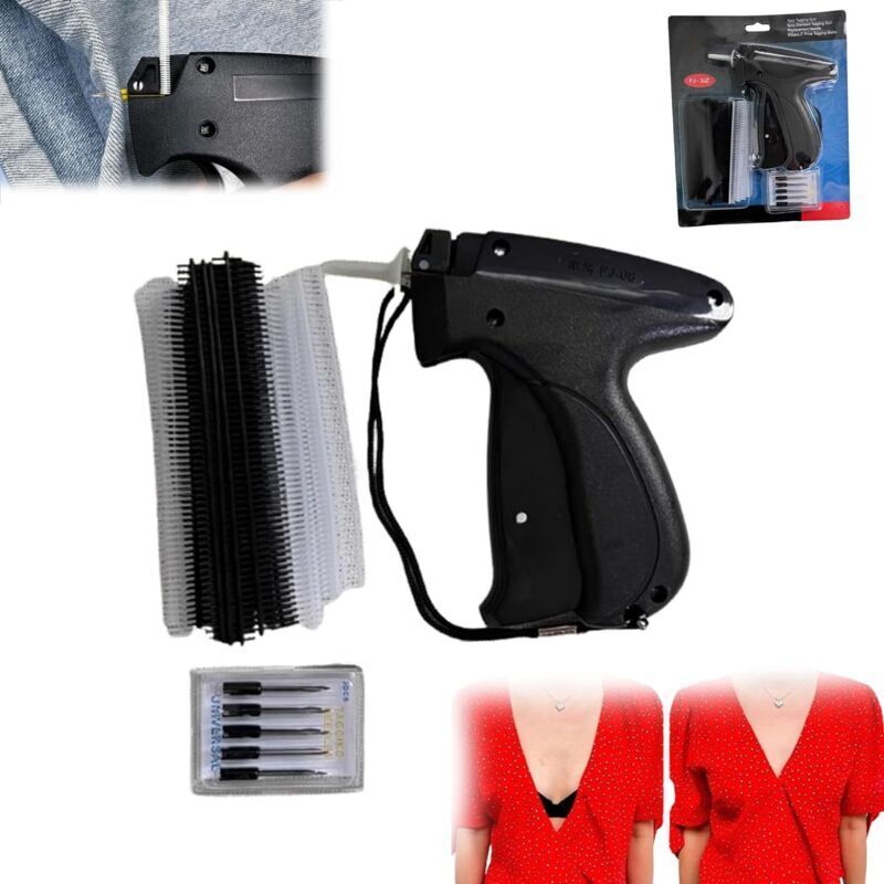 Odipie - Quick Fixer for Clothes - Embroidery Gun - Mini Sewing Gun for Clothes - Micro Embroidery Tool for Clothes (Black)