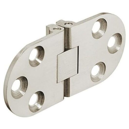 Odipie - never used] Folding Table Hinges - For Kitchen Tables, Sewing Machines, Office Furniture, Folding Table Tops - Matte Nickel Plated Steel