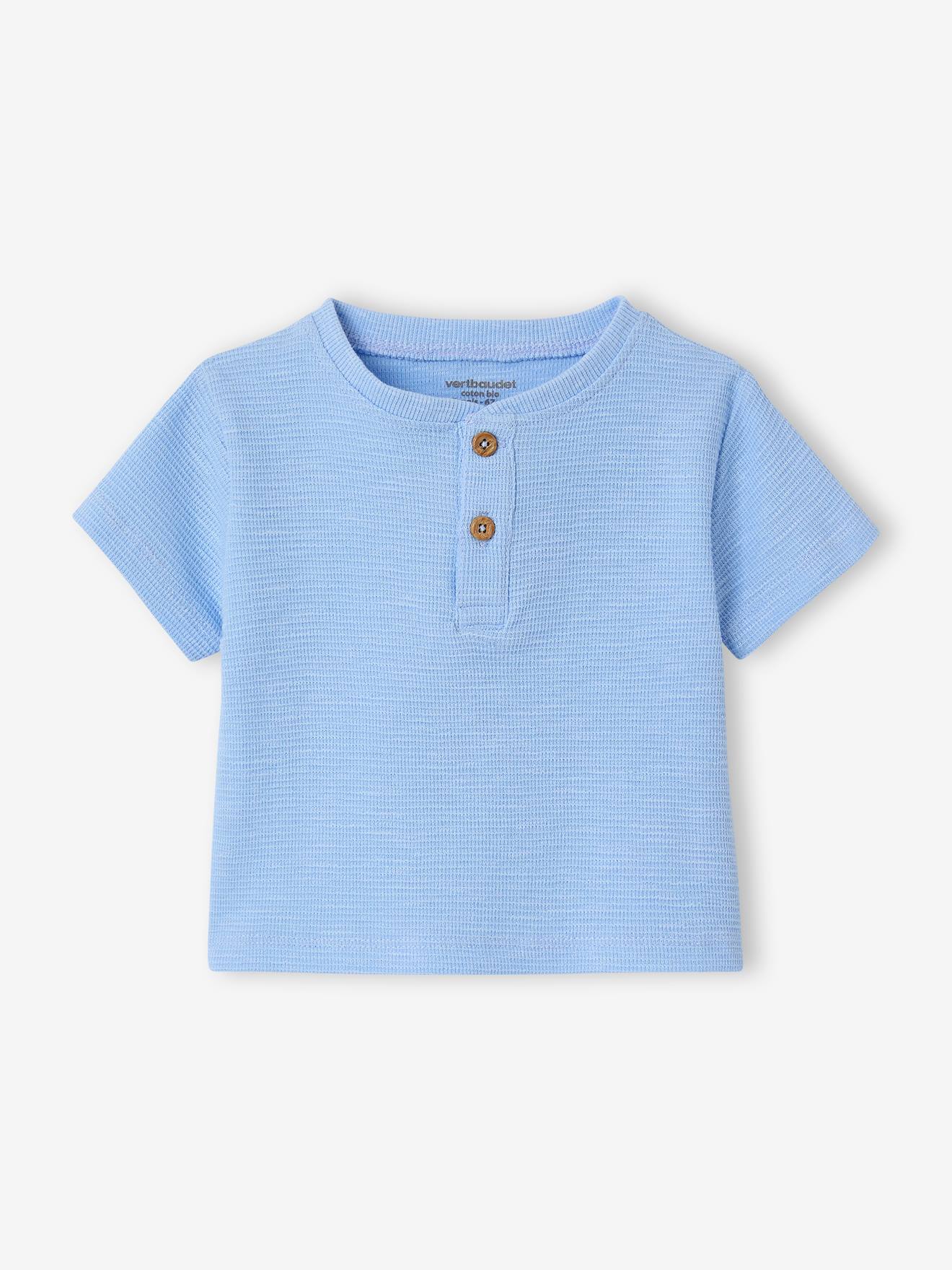 Organic cotton baby t-shirt blue