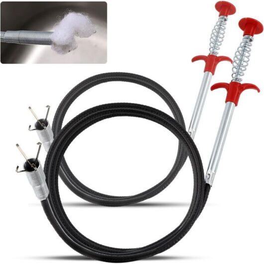 PCS Drain Unblocker 0.9 m/1.6 m Telescopic Pliers for Kitchen Sink, Bathroom, Toilet, Sewer Pipe