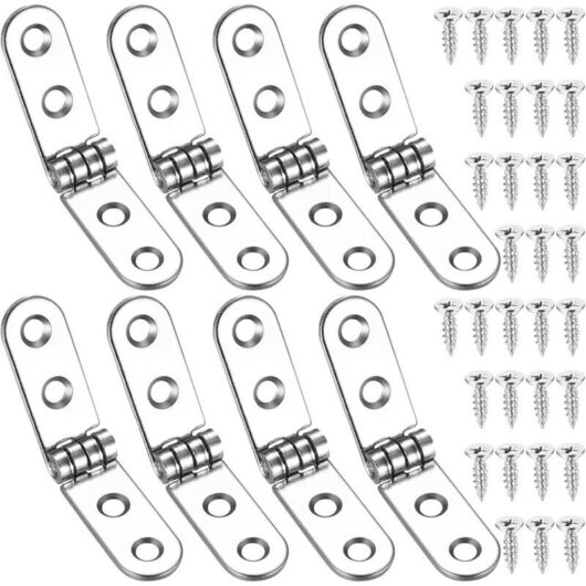 Pcs 180 Degree Folding Hinges, Drop-Down Hinges, Freestanding Door Hinges for Sewing Machine, Folding Table, Kitchen Furniture, Cabinets, Doors