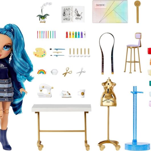 Rainbow High Dream & Design Fashion Studio Playset and Skyler Fashion Doll