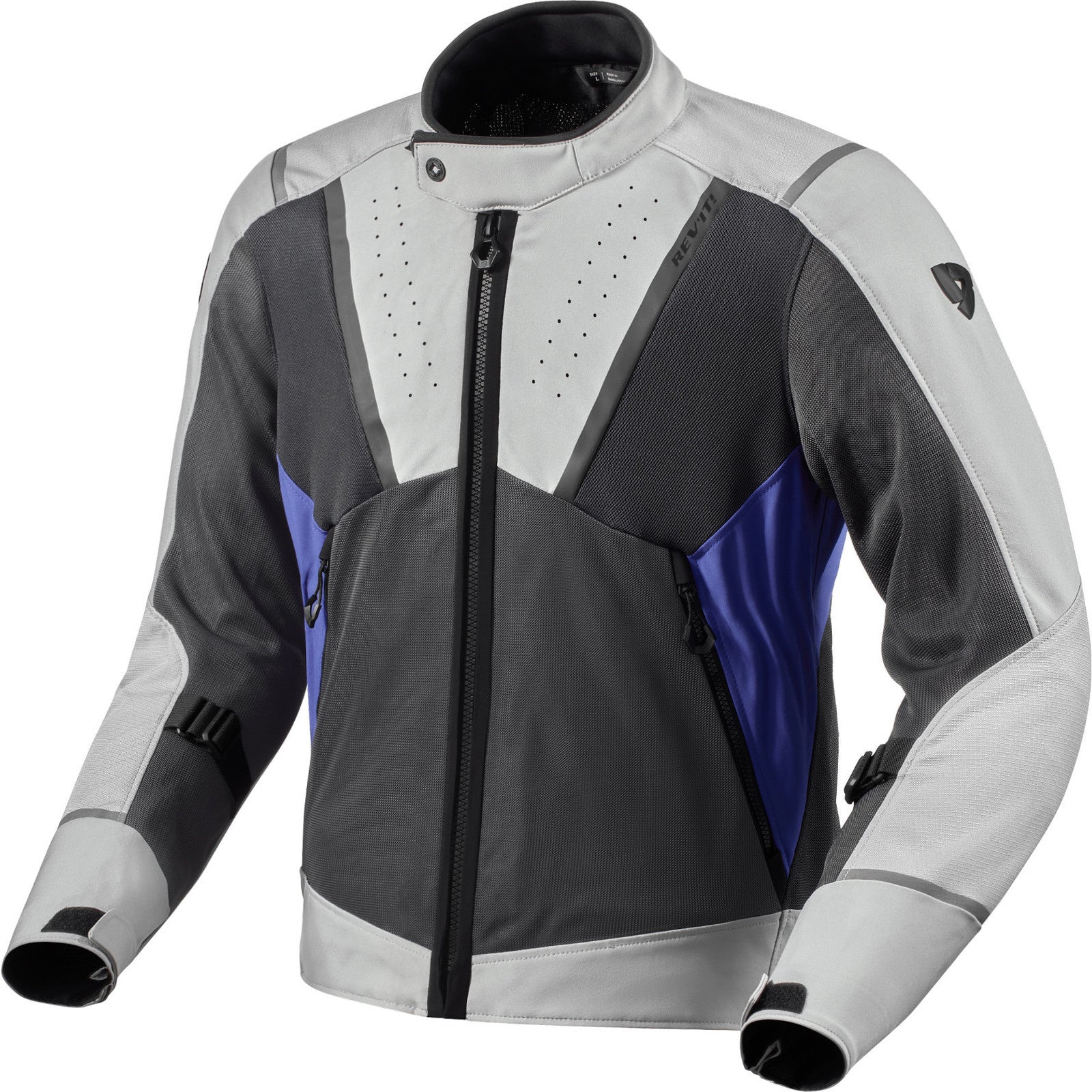 Rev It Airwave 4 Motorcycle Jacket L Light Grey Blue