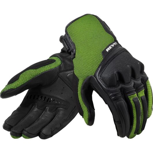 Rev It Duty Motorcycle Gloves M Black Neon Yellow