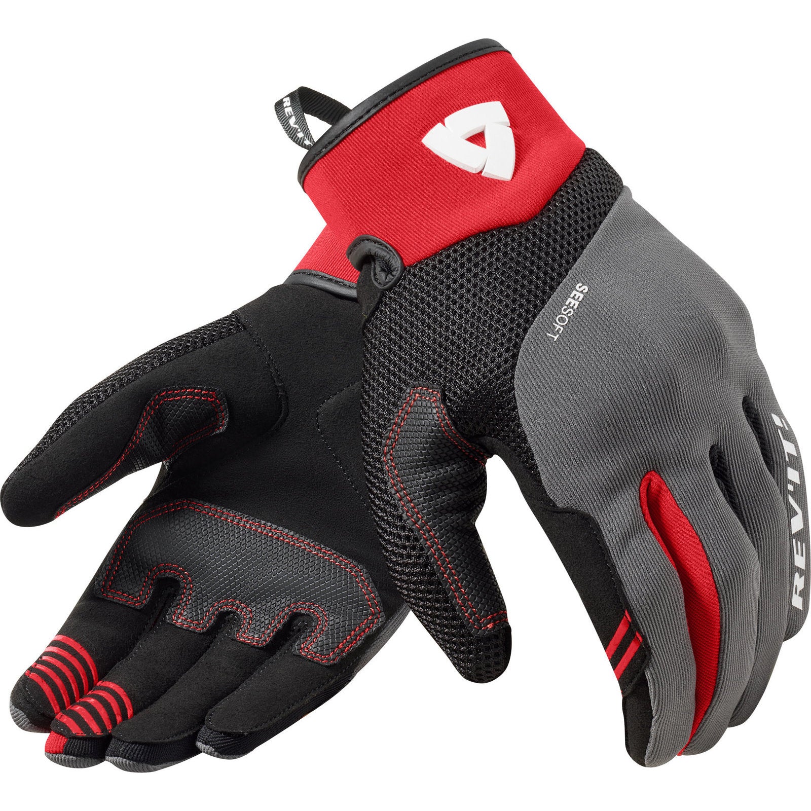 Rev It Endo Motorcycle Gloves XXL Grey Red