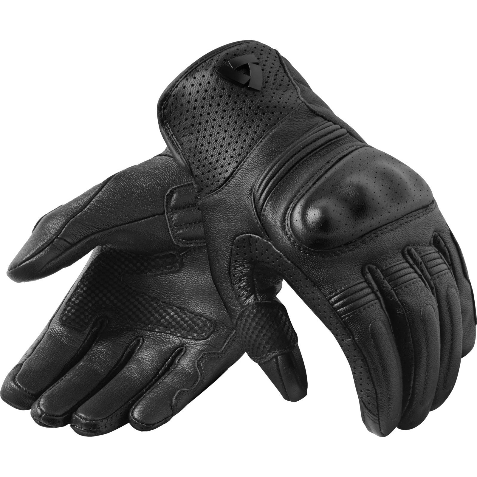 Rev It Monster 3 Leather Motorcycle Gloves XXL Black