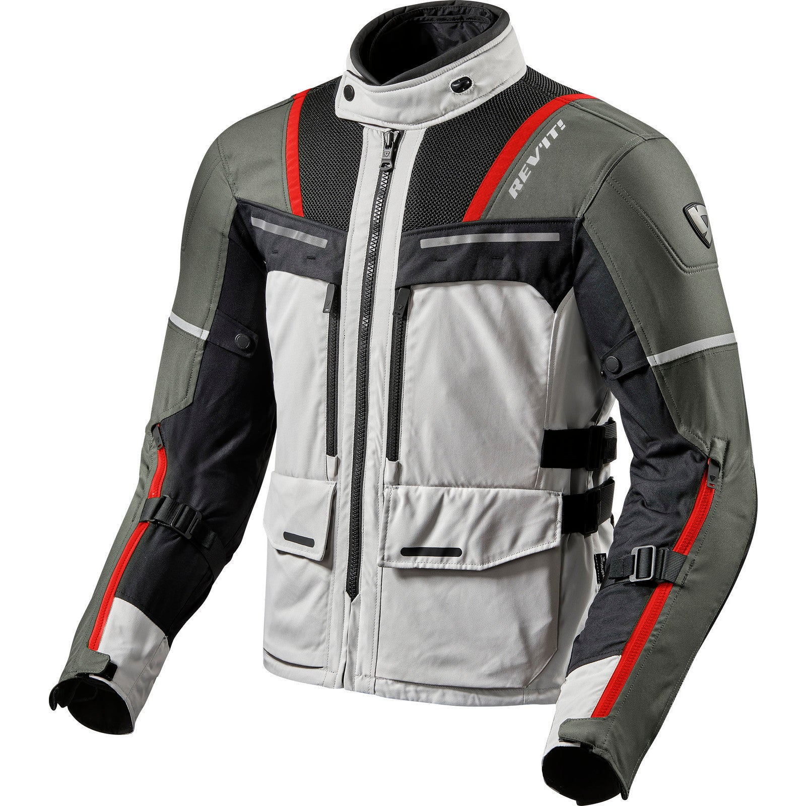 Rev It Offtrack Jacket Small Silver Red