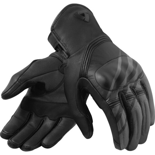 Rev It Redhill Leather Motorcycle Gloves 3XL Black Grey