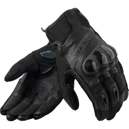 Rev It Ritmo Leather Motorcycle Gloves 3XL Black
