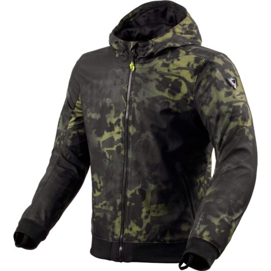 Rev It Saros WB Motorcycle Jacket XL Black Dark Green
