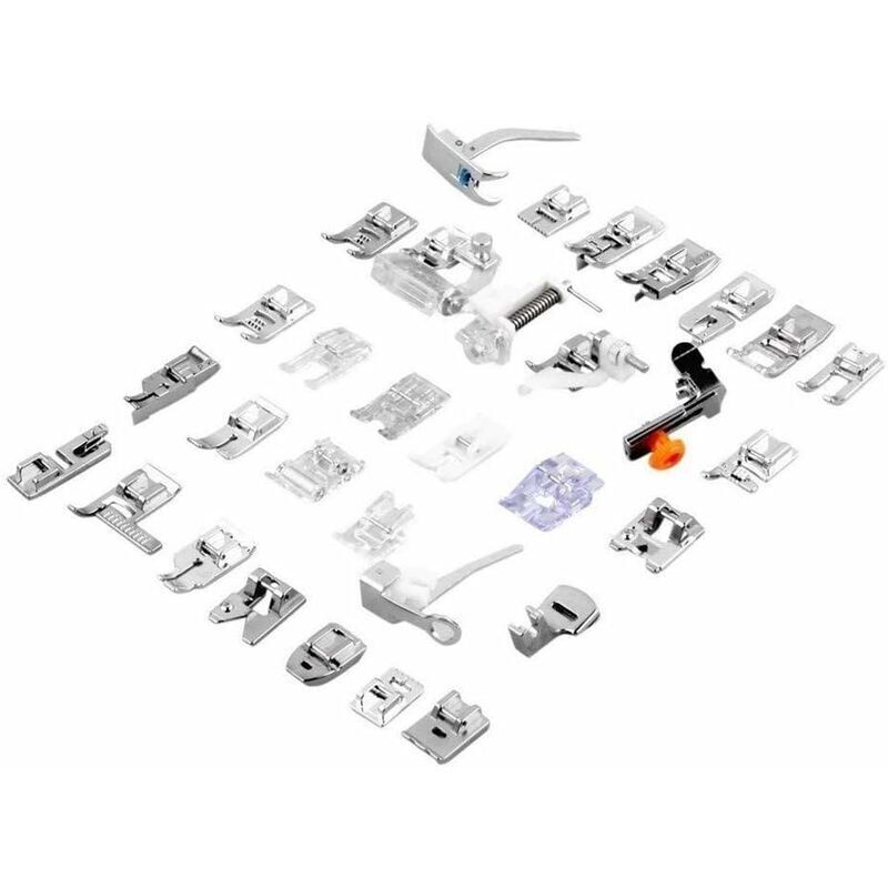 Rose - 32pcs Sewing Machine Presser Foot Set Household Sewing Accessories