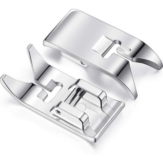Sewing Machine Presser Foot Parts, Straight Stitch Foot, Universal Zig Zag Foot for Most Sewing Machines, Low Shank Domestic Sewing Machines (2
