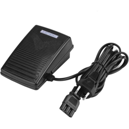 Singer sewing machine foot pedal with cord for home sewing, compatible with Singer, JUKI, Husqvarna Viking, Elna, etc. (EU)