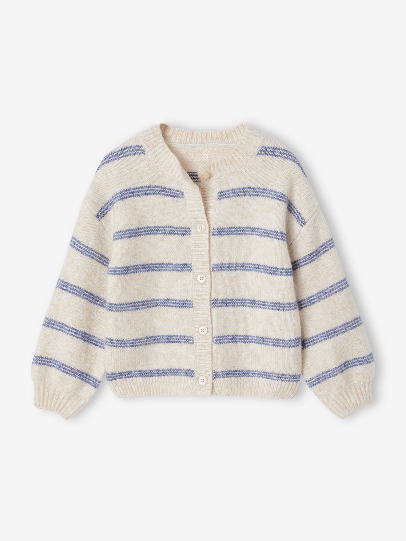 Soft Knit Cardigan for Girls vanilla
