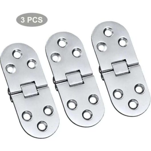 Stainless steel table hinges, folding hinges for drawers, tables, desks and sewing machines, silver color