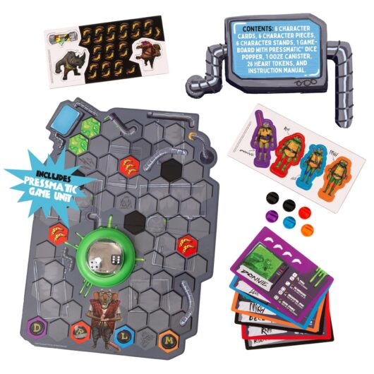 Teenage Mutant Ninja Turtles Sewer Battle Pressmatic Board Game