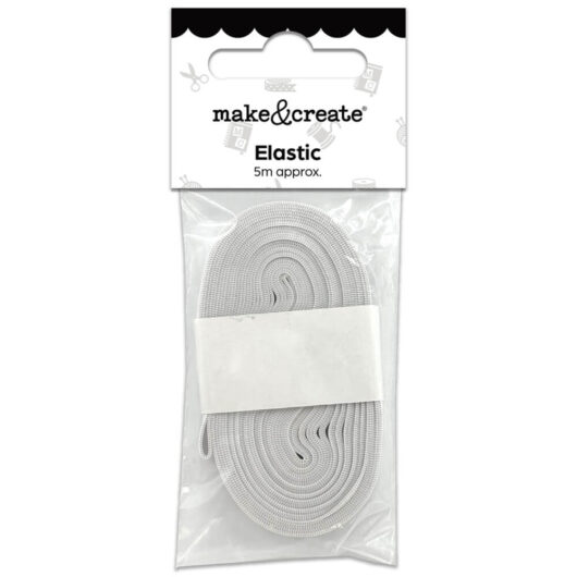 White Elastic: 5m